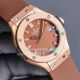 Copy Hublot Classic Fusion Ladies Watch Rose Gold Brown Dial Brown Rubber Strap 36MM (3)_th.jpg